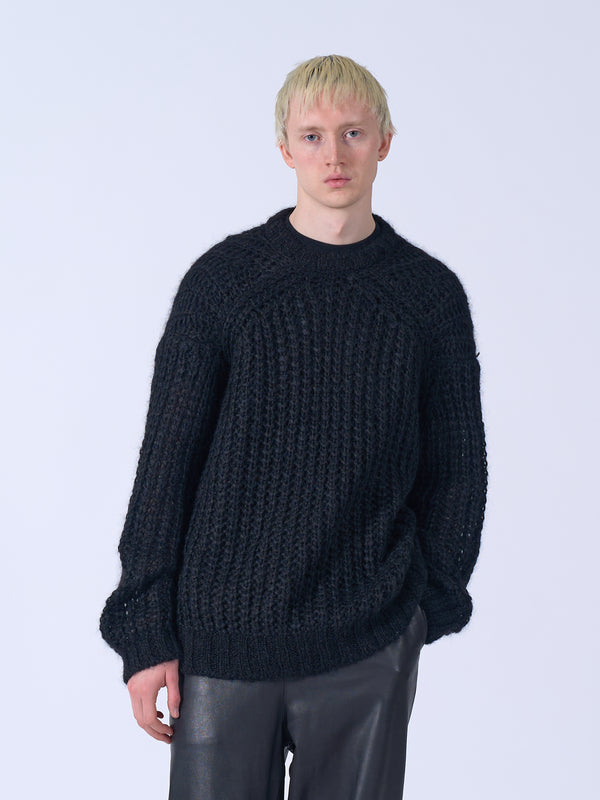 Mohair Silk Big Rib Crewneck