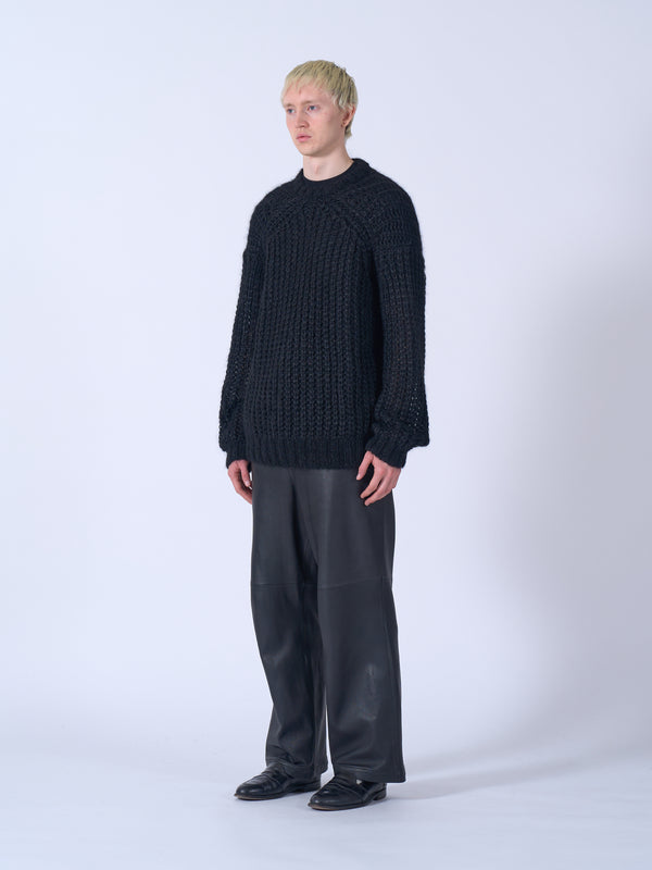 Mohair Silk Big Rib Crewneck