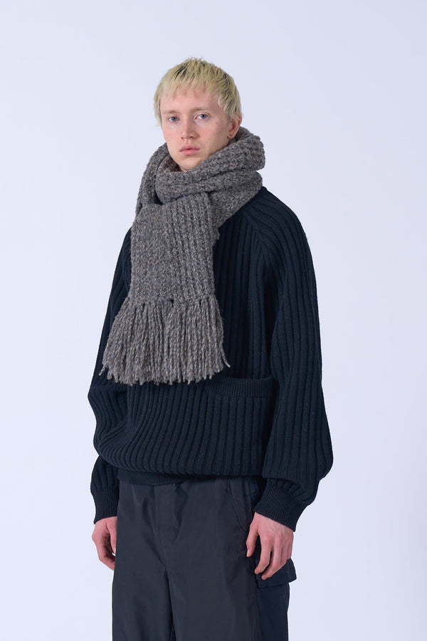Baby Alpaca Big Waffle Long Stole