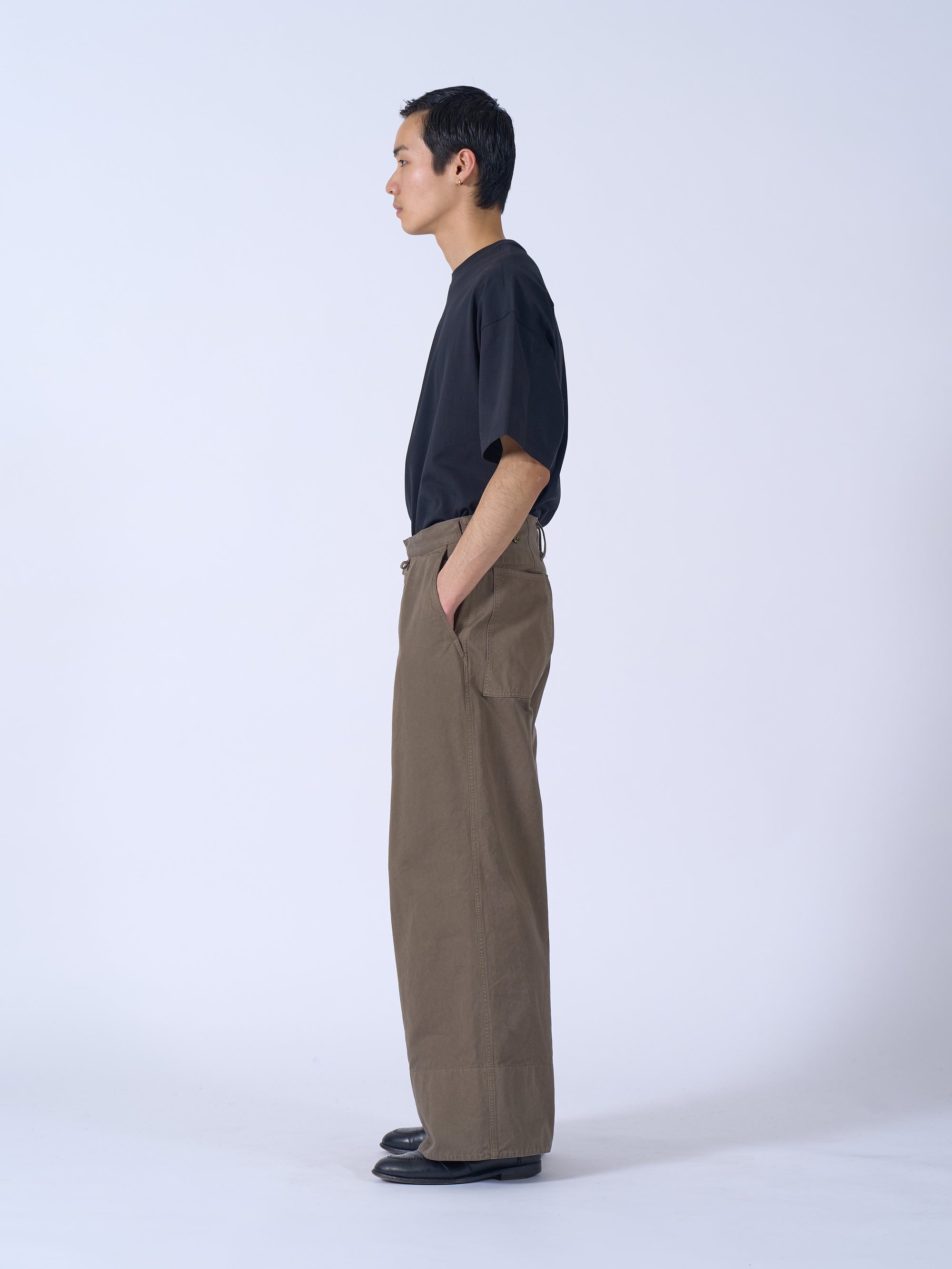 “Katharine Hamnett” Organic Cotton Wide-Leg Work Pants