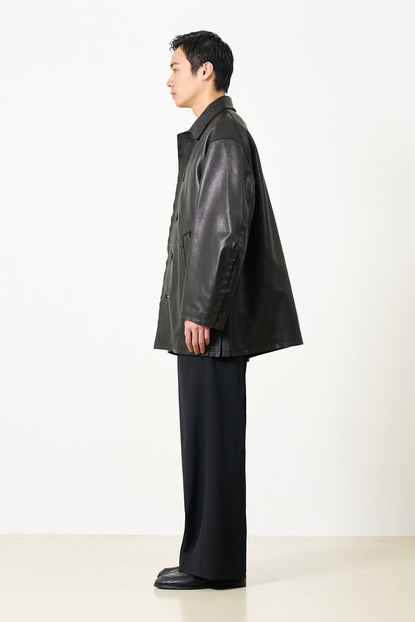 Sheep Leather Cut Off Car Coat