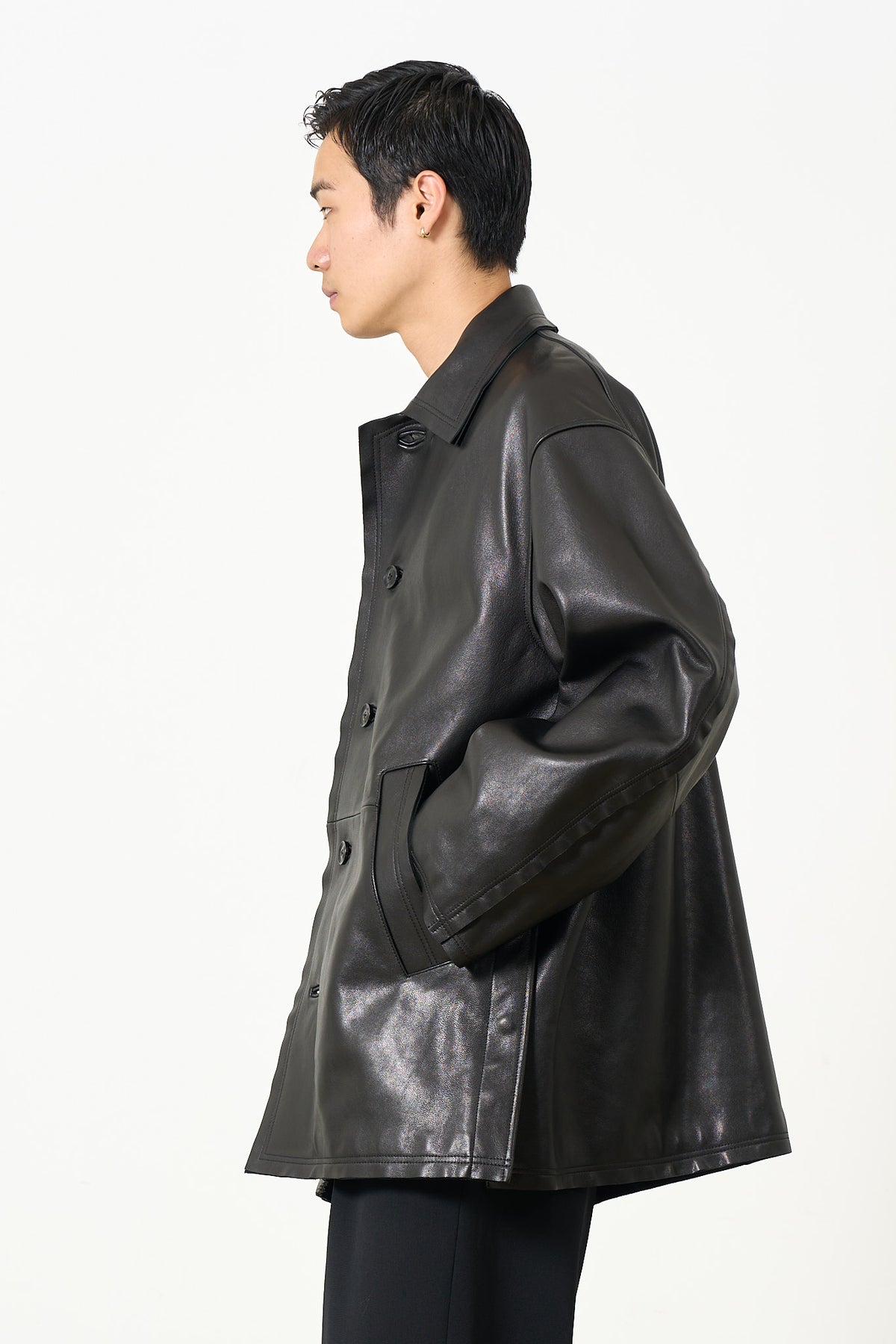 Sheep Leather Cut Off Car Coat