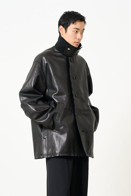 Sheep Leather Cut Off Car Coat – YOKE