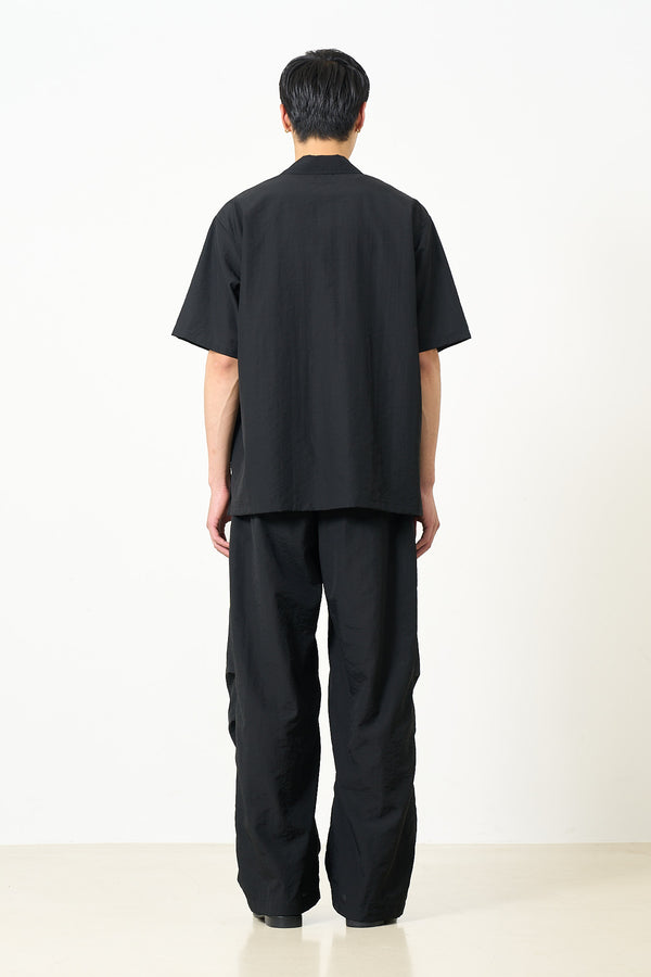 Exclusive Wool Nylon Poplin Skipper Polo Shirt