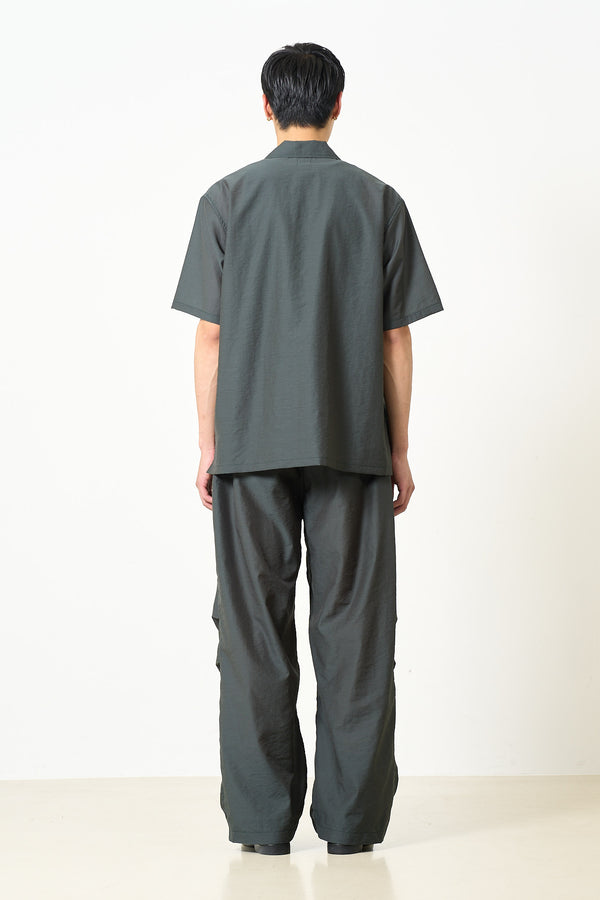 Exclusive Wool Nylon Poplin Skipper Polo Shirt