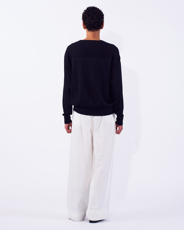 Cotton Typewriter Garment-dyed 3pleated Tapered Trousers