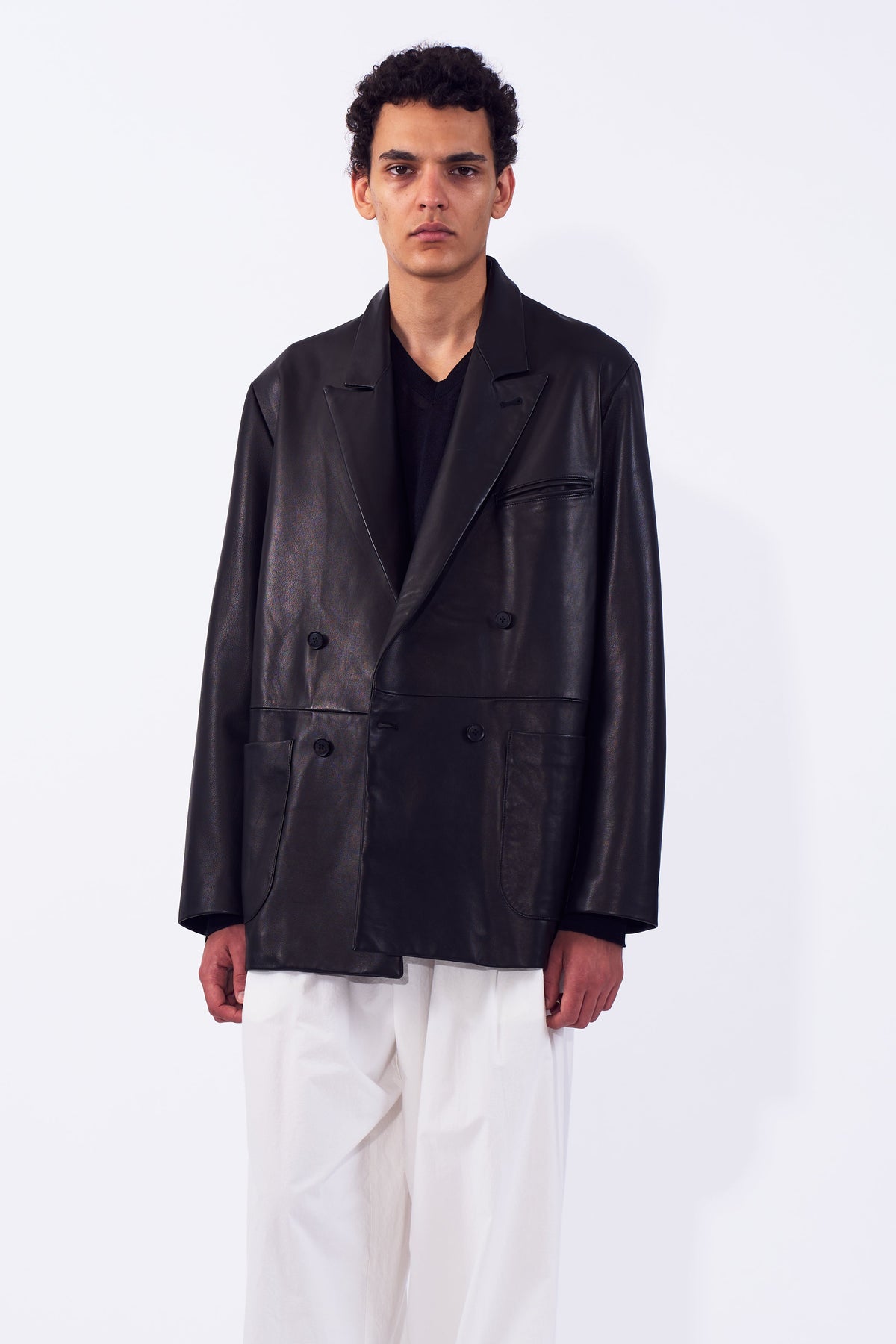 Sheep Leather Double Brested Bleazer