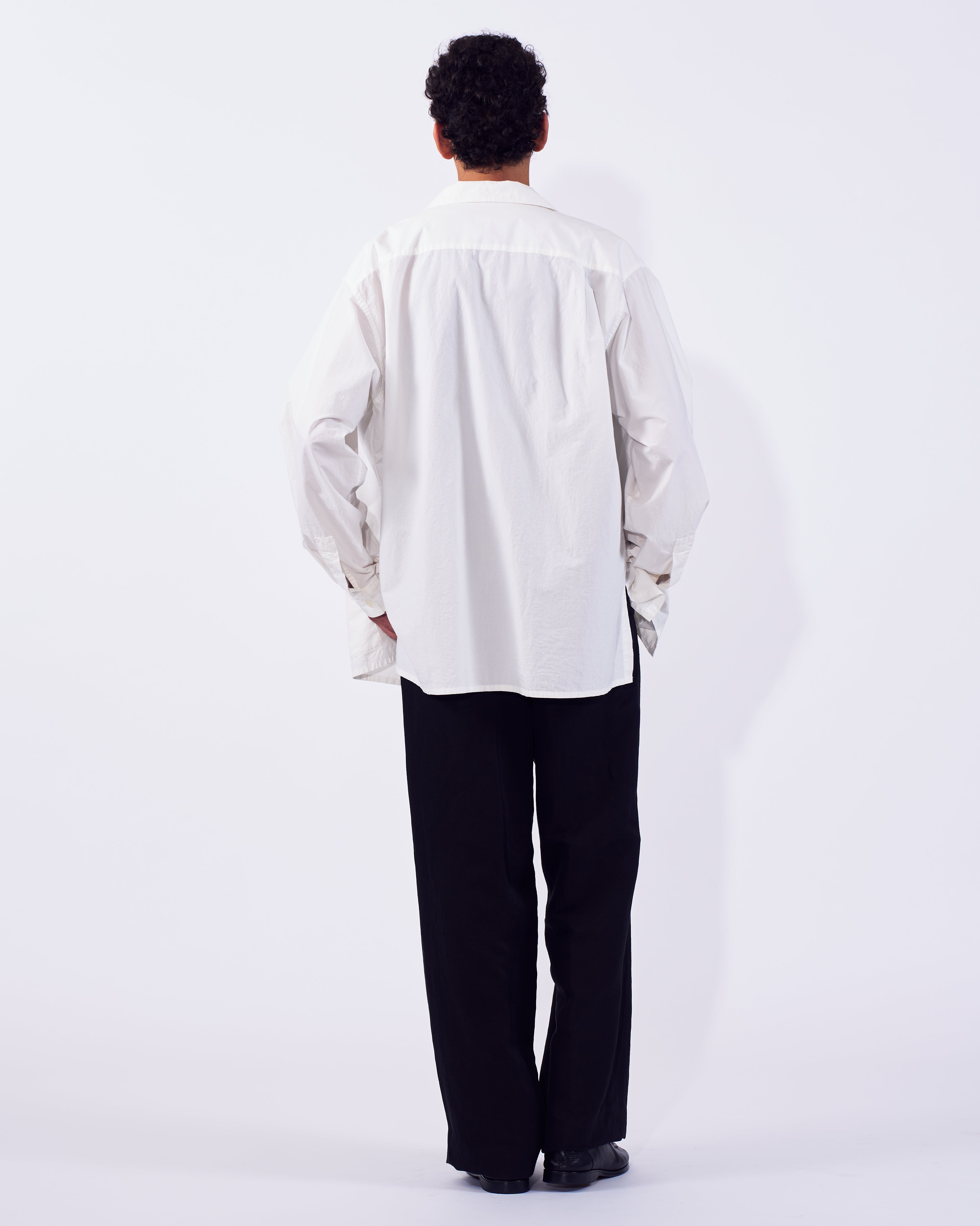 定価6万 YOKE 2024 SUMMER シャツジャケット BLACK 3 Cotton Stripe Shirt Jacket | YOKE Official Website