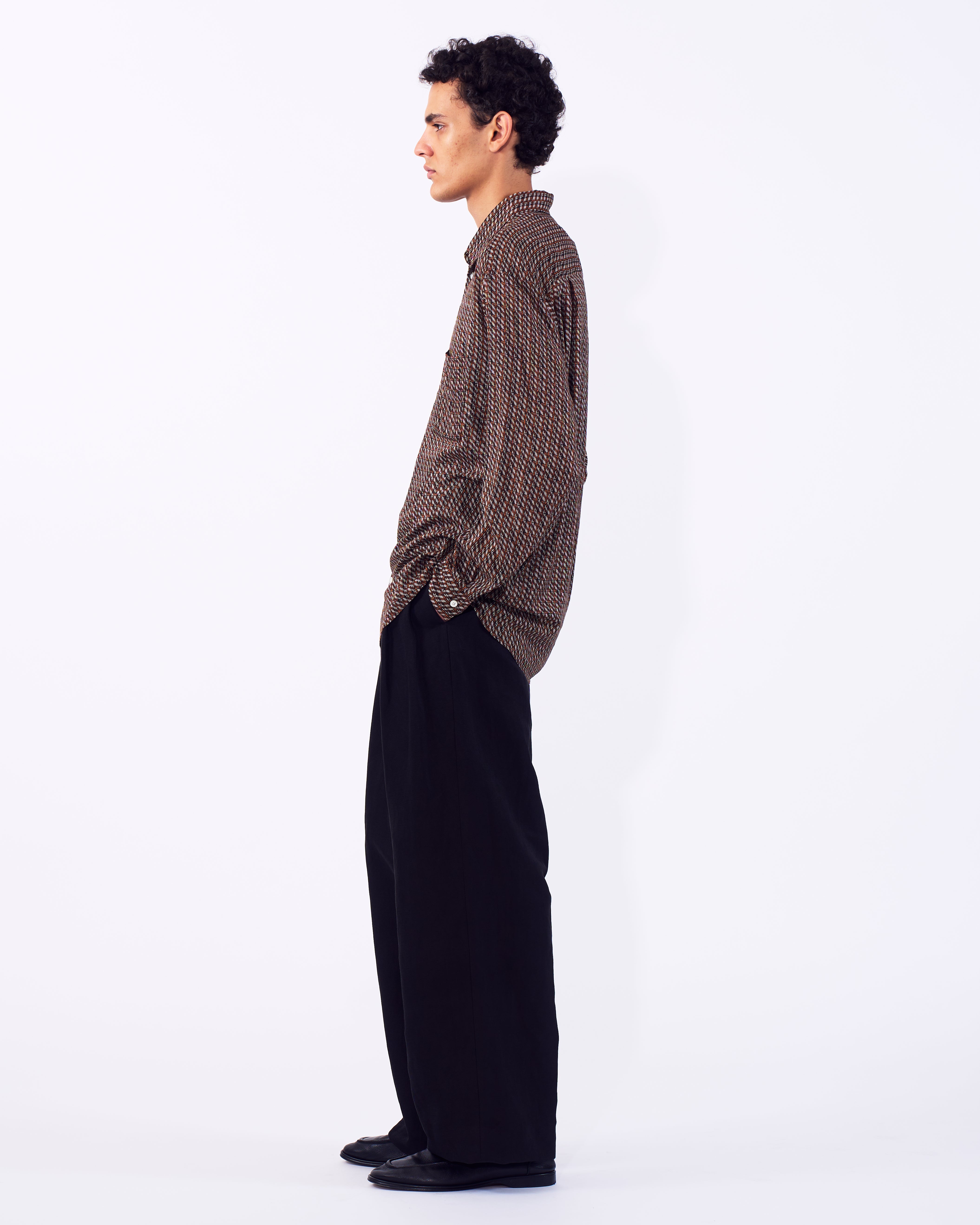 Vintage Pattern Printed Shirt | YOKE Official Website