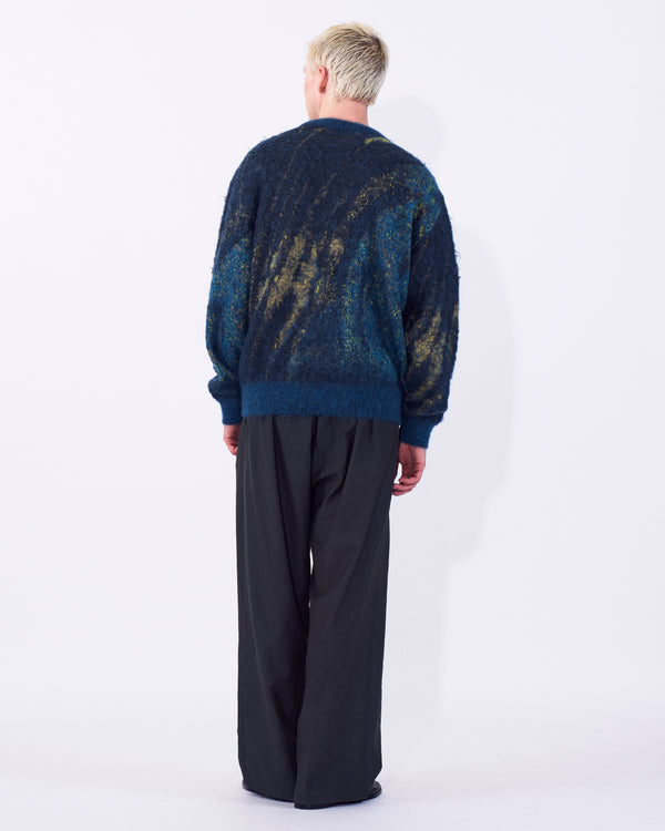 Abstract Jaquard Mohair Sweater