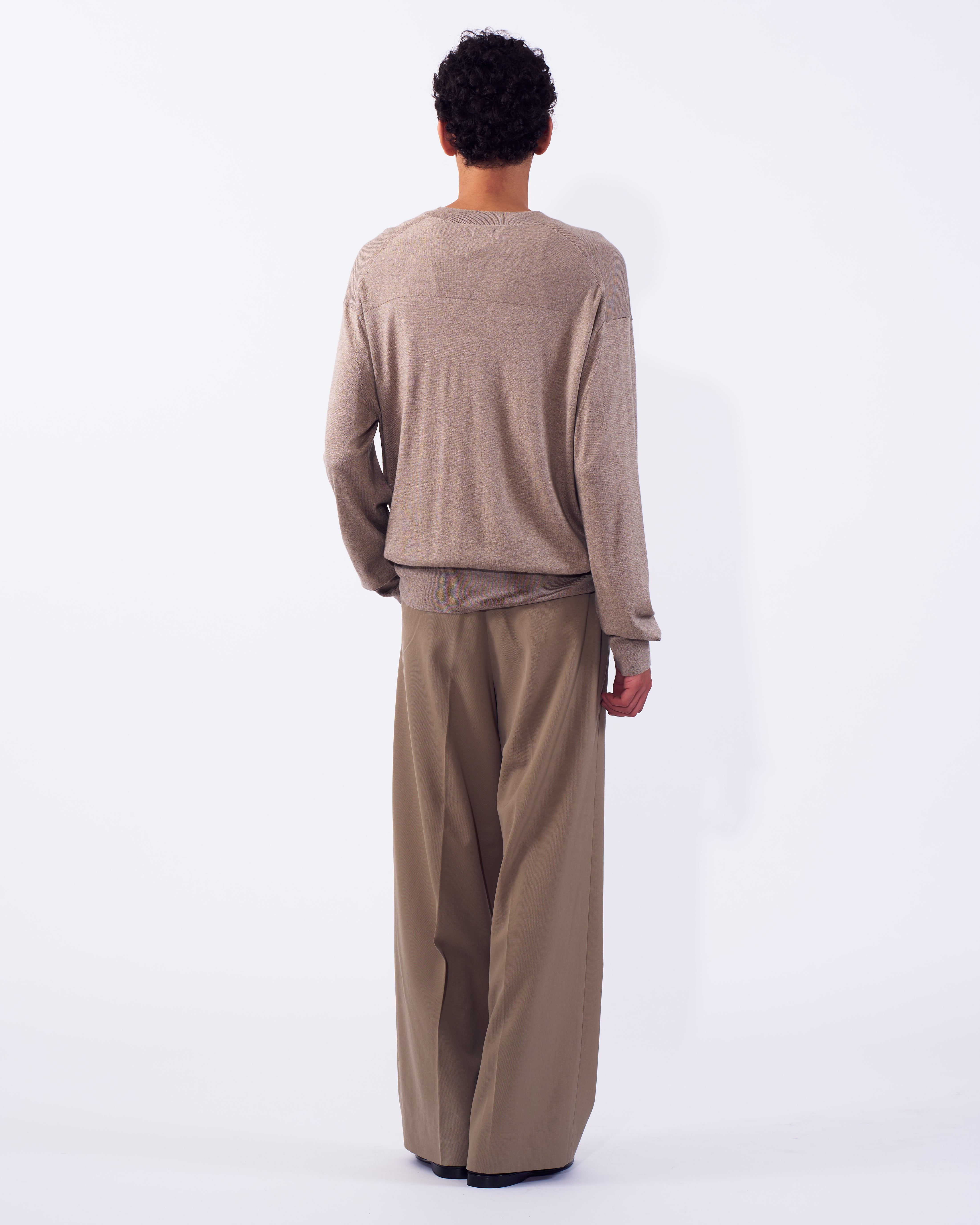 3pleated Wide-leg Trousers | YOKE Official Website