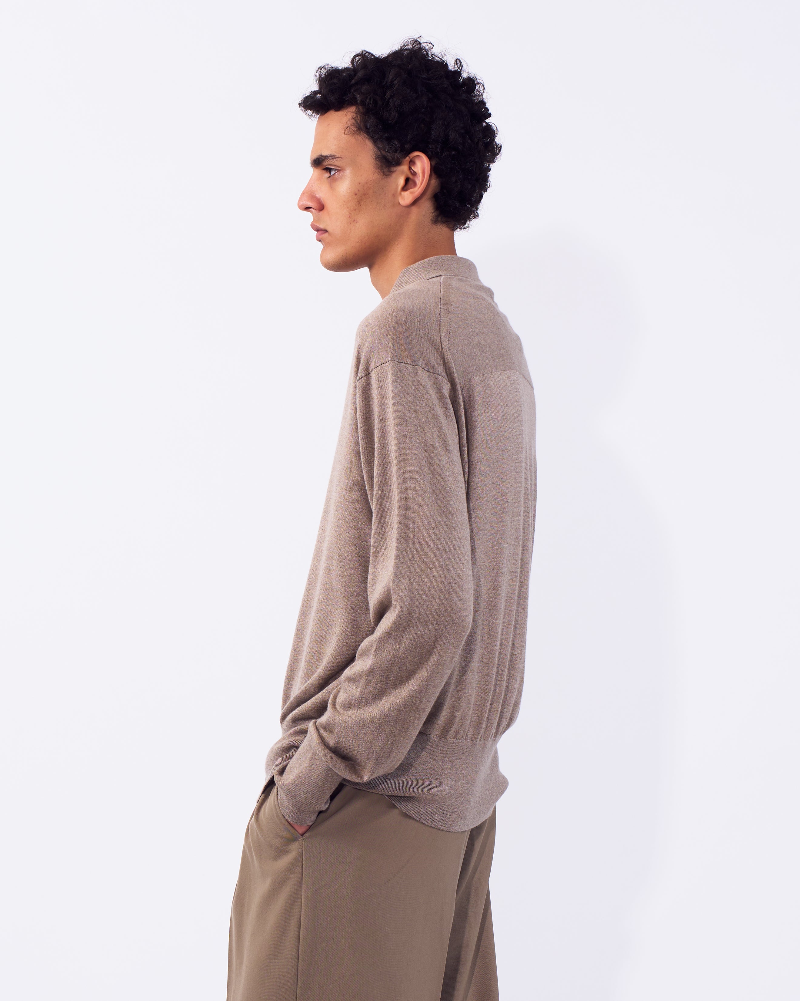 Silk Cashmere Knit Shirt | YOKE Official Website