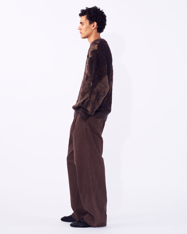 Abstract Jaquard Mohair Sweater