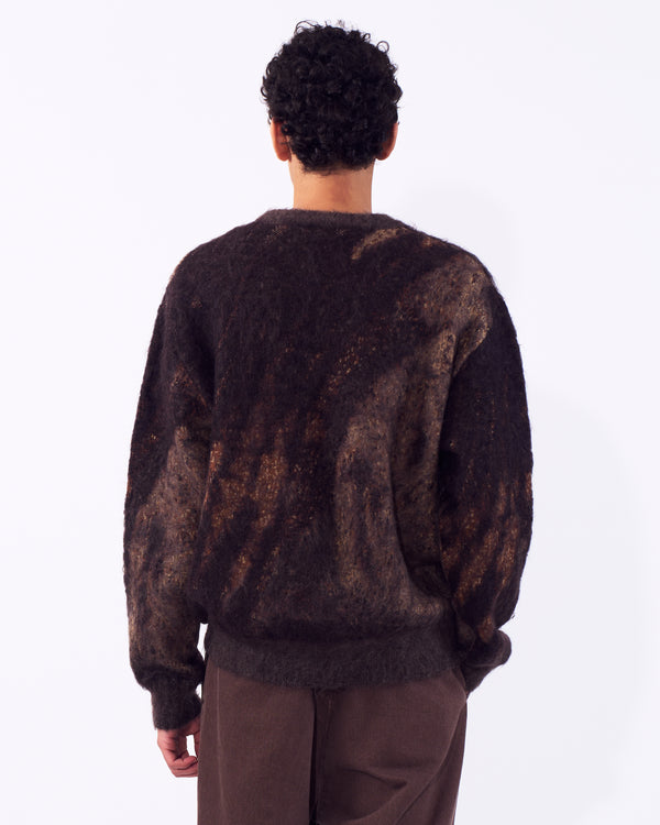 Abstract Jaquard Mohair Sweater