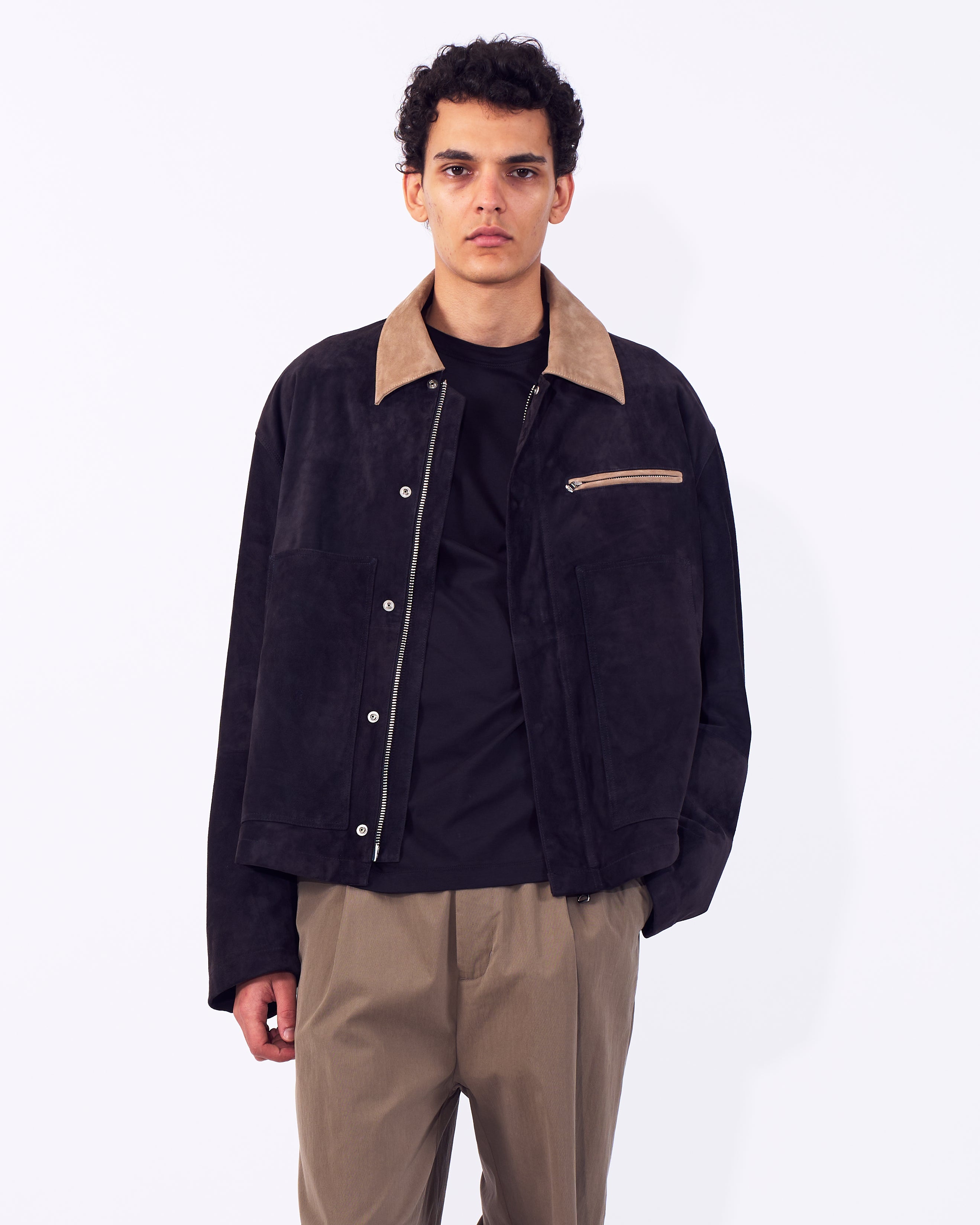 Goat Suede Work Jacket | YOKE Official Website