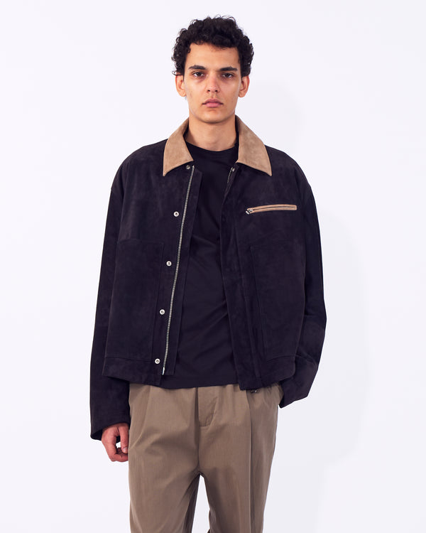 Goat Suede Work Jacket