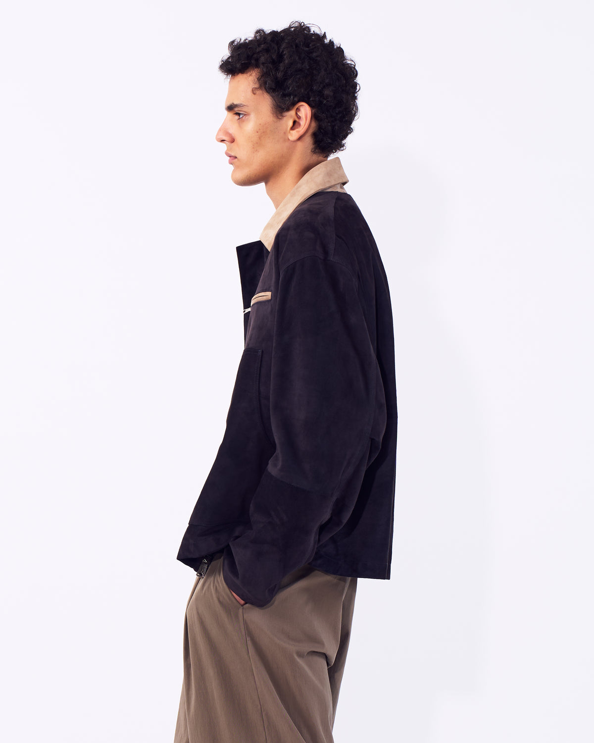 Goat Suede Work Jacket