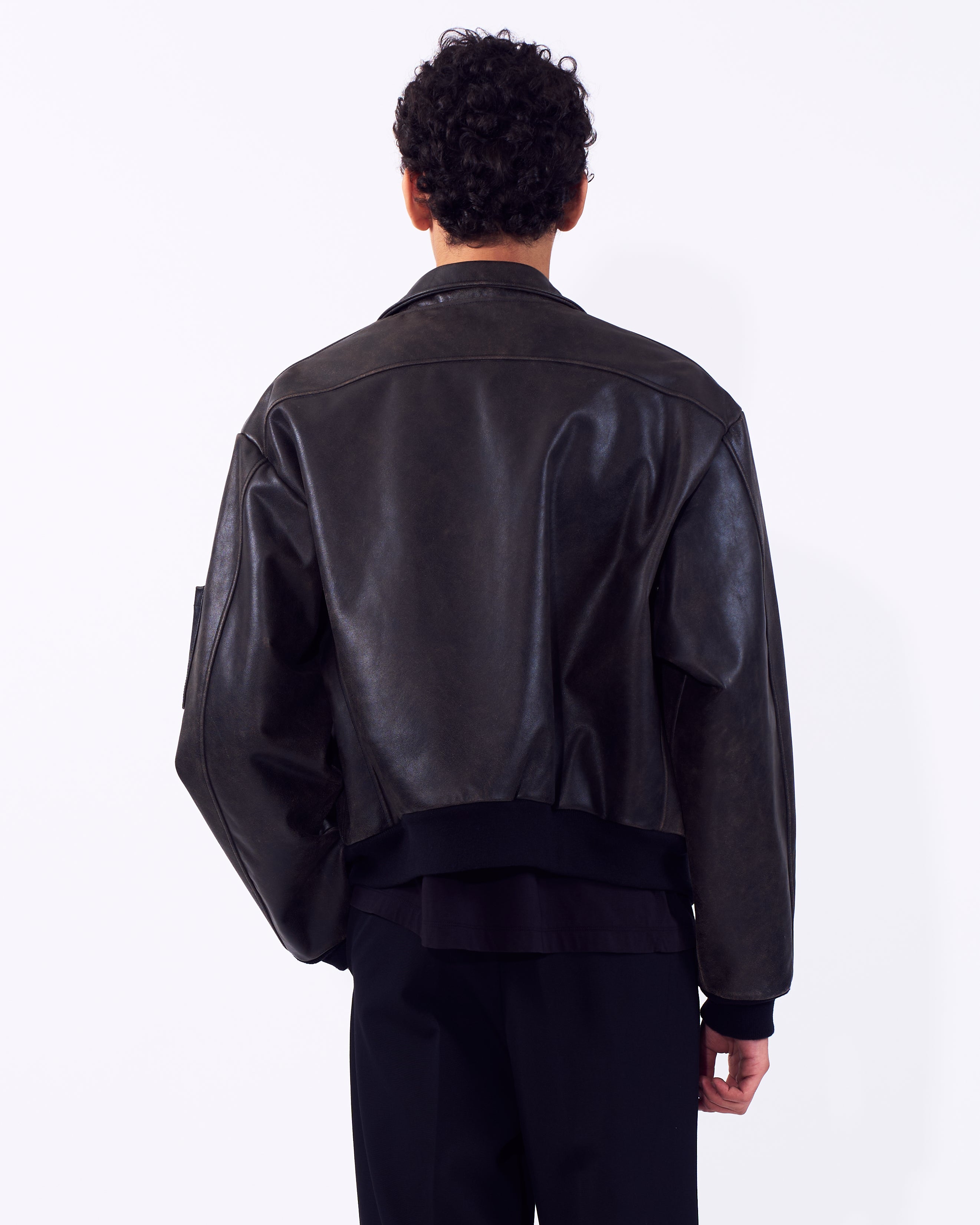 Carf Leather Zip Blouson | YOKE Official Website