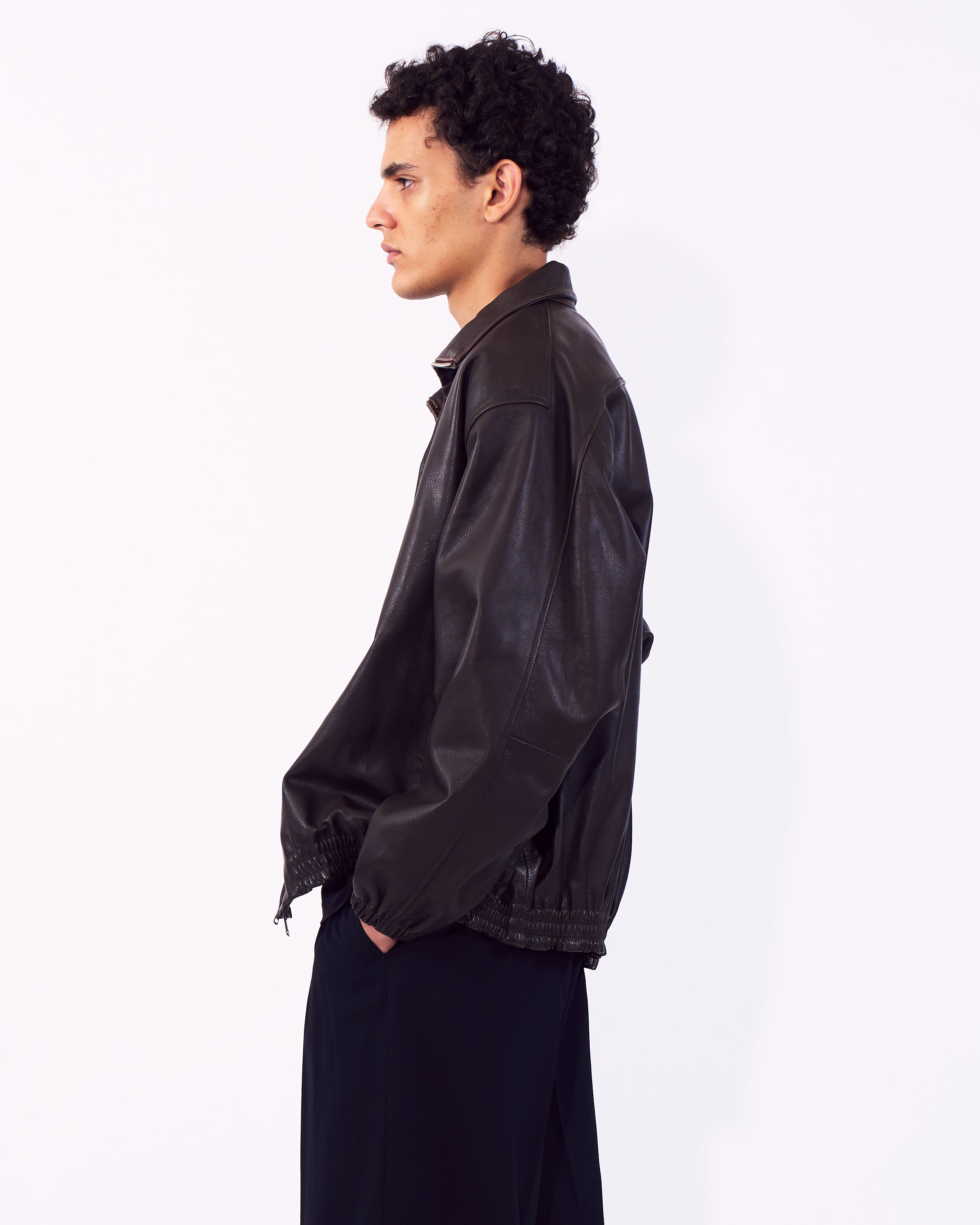 Carf Leather Truck Jacket | YOKE Official Website