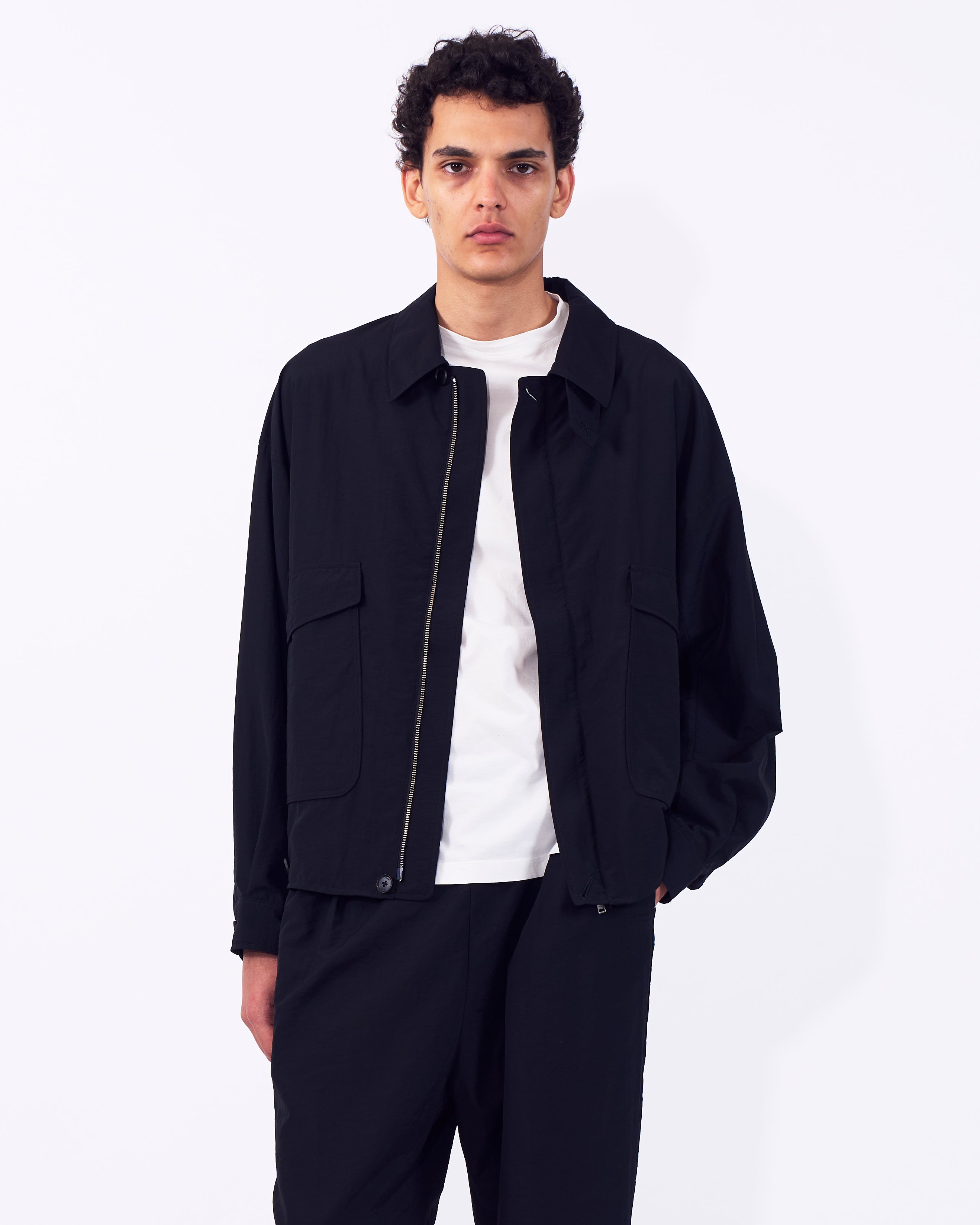 Wool Nylon Flight Jacket | YOKE Official Website