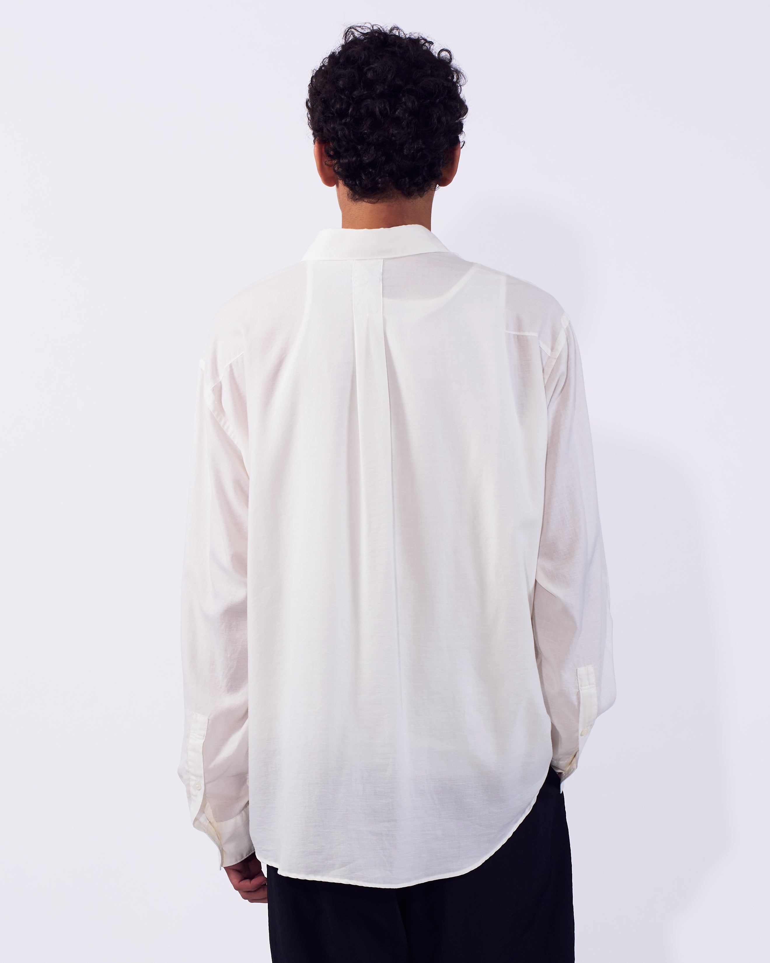 Cotton Silk Twill Garment-dyed Loosed Shirt | YOKE Official Website