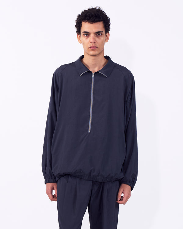 Silk Nylon 3/4 Zip Pullover