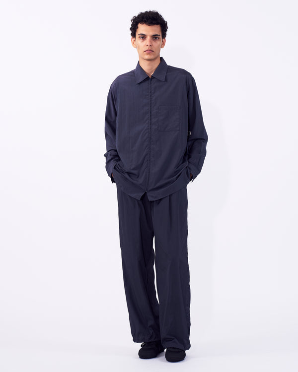 Silk Nylon Zip Shirt