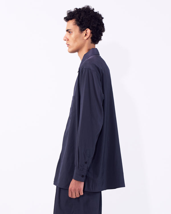 Silk Nylon Zip Shirt