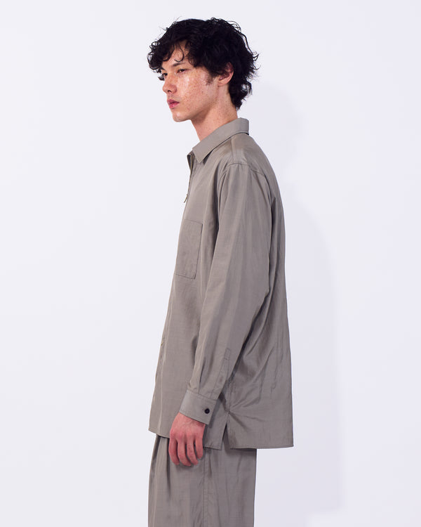 Silk Nylon Zip Shirt