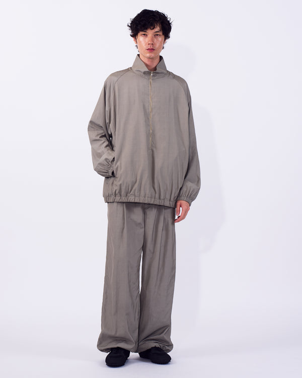 Silk Nylon 3/4 Zip Pullover