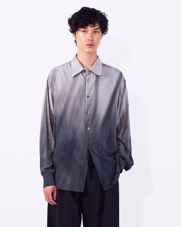 Cotton Rayon Silk Lawn Hand Painted Loose Fit Shirt