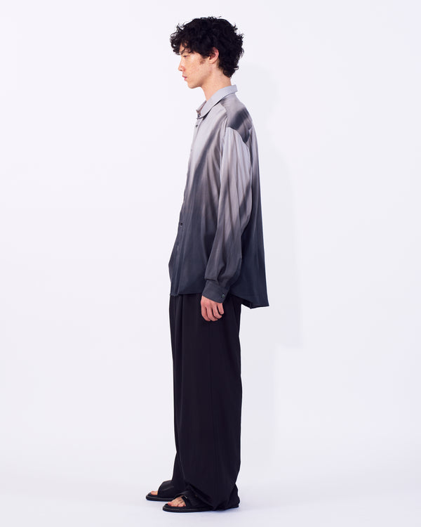 Cotton Rayon Silk Lawn Hand Painted Loose Fit Shirt