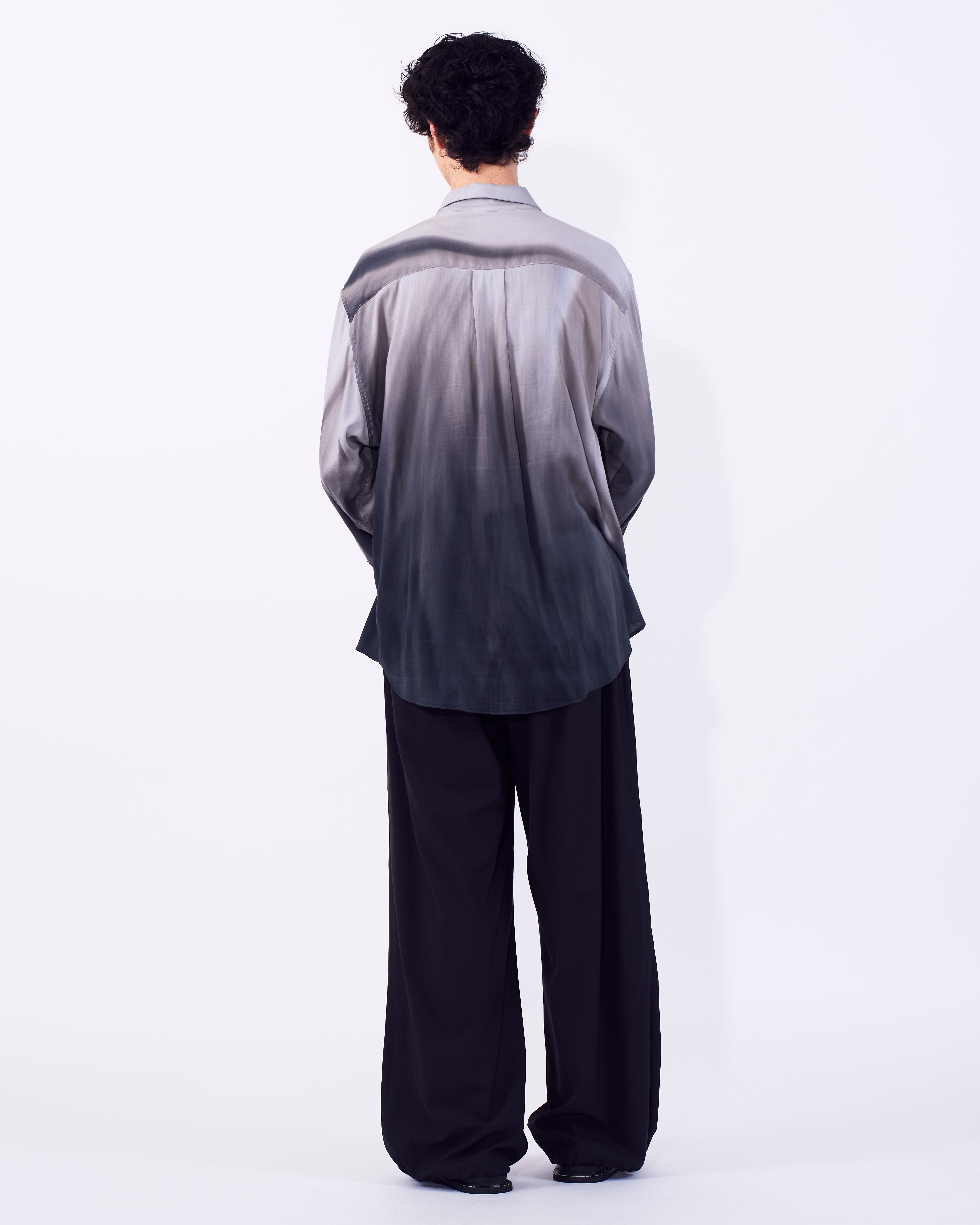 Hand Painted Lawn Loose Fit Shirt | YOKE Official Website
