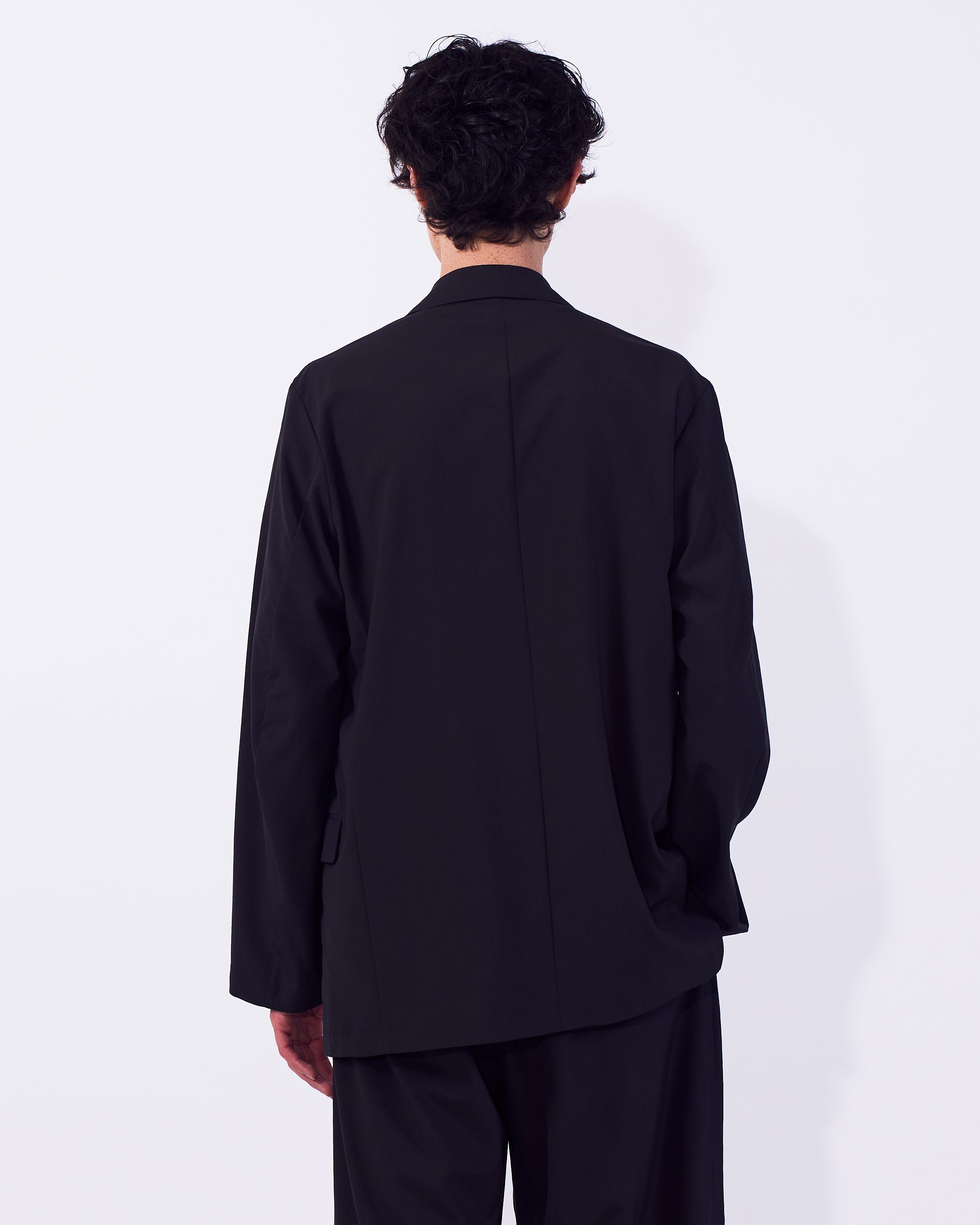 Wool Washer Tropical Double Breasted Jacket | YOKE Official Website