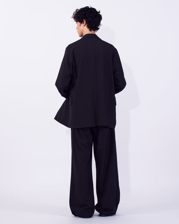 Wool Washer Tropical Double Breasted Jacket