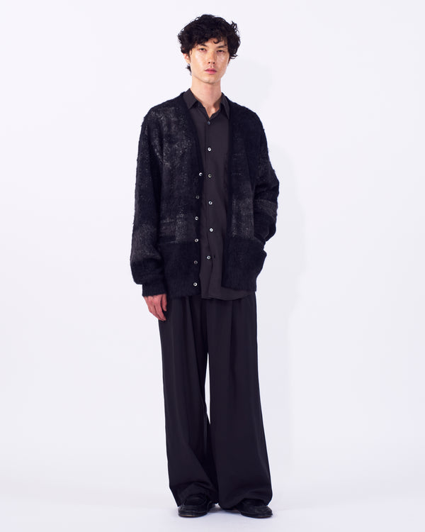 Abstract Jaquard Mohair Cardigan