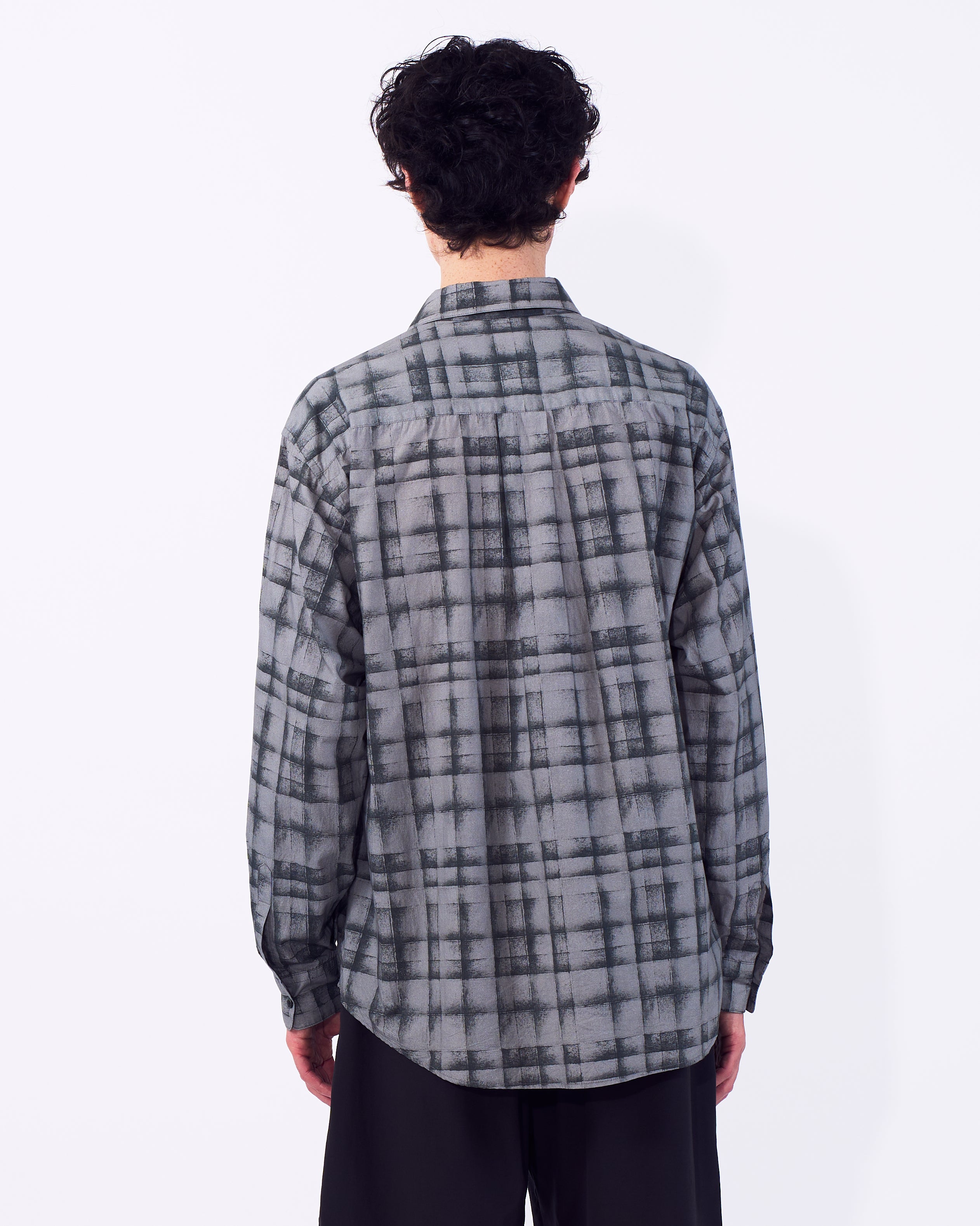 YOKE チェックシャツ Plaid Cotton Typewriter Loose Fit Shirt | YOKE Official Website