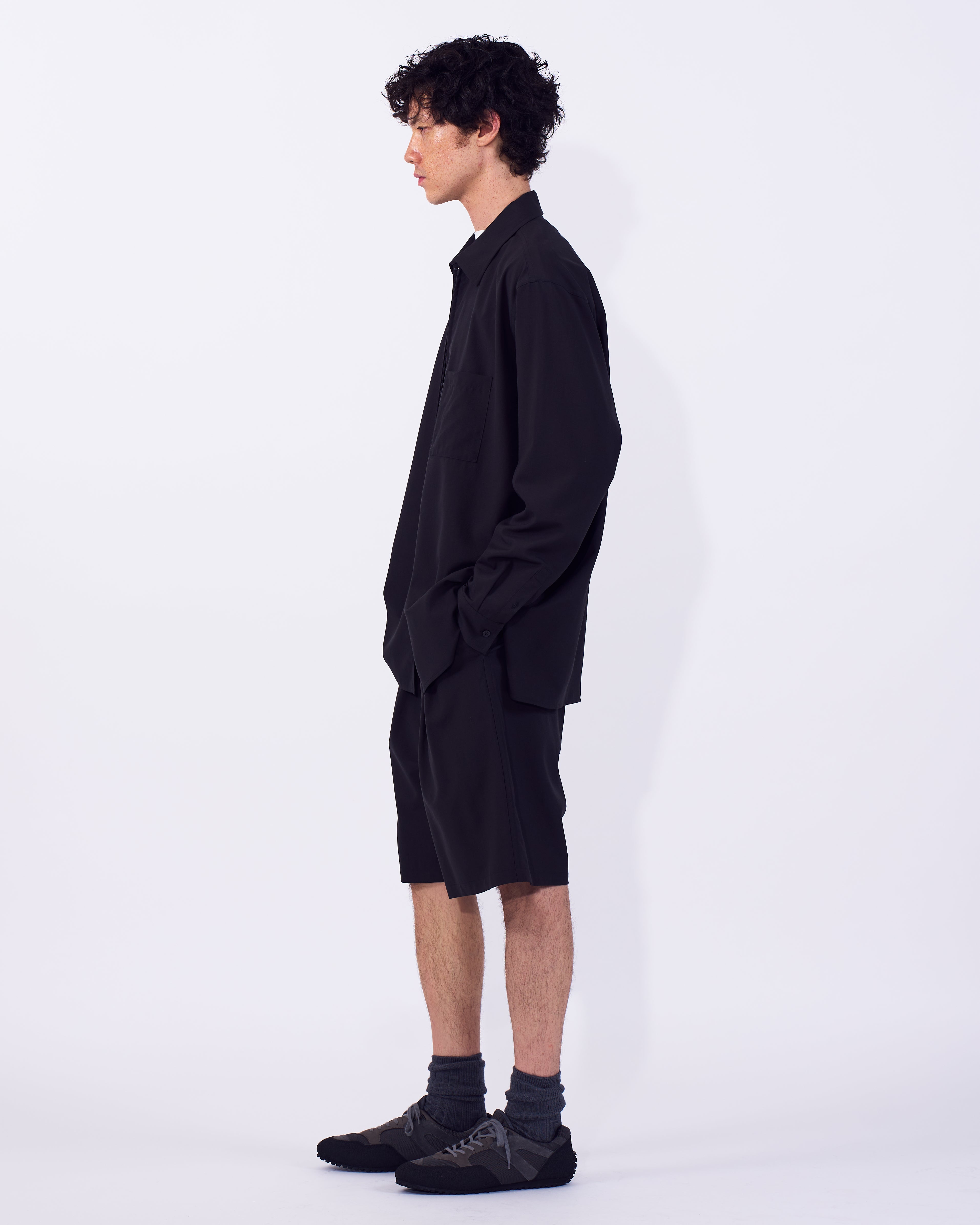 Wool Washer Tropical Zip Shirt | YOKE Official Website