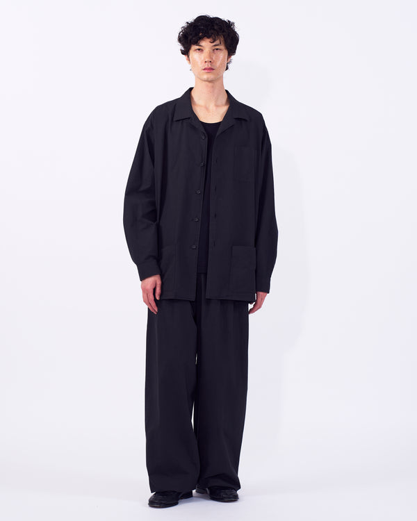 Cotton Typewriter Garment-dyed Shirt Jacket