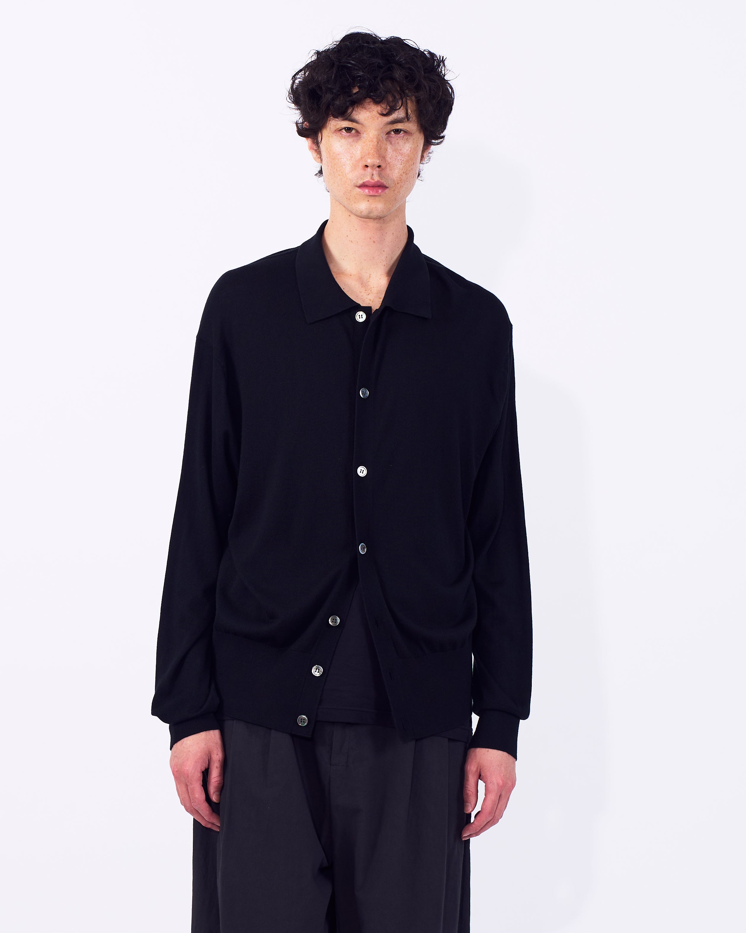 Silk Cashmere Knit Shirt | YOKE Official Website