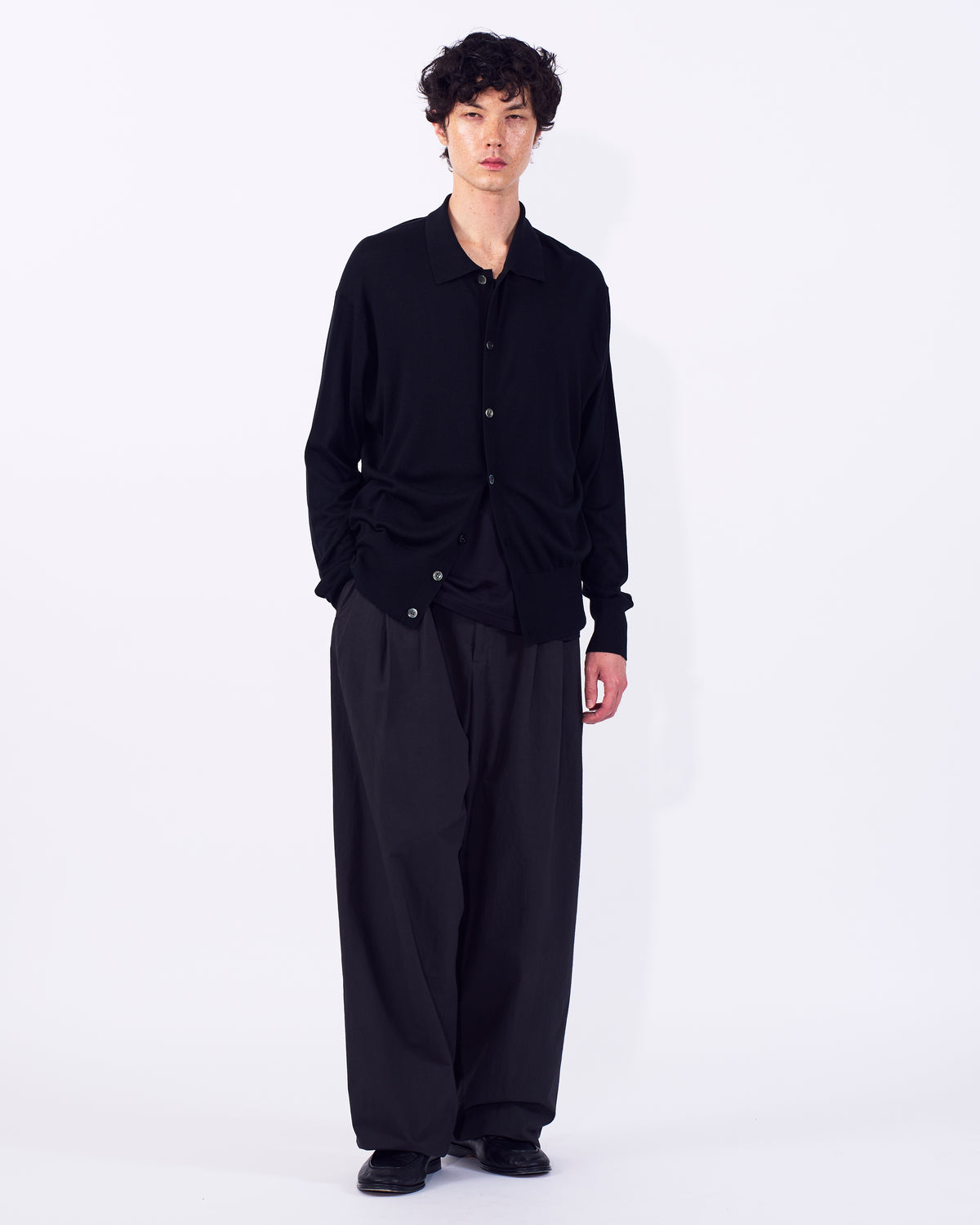 Silk Cashmere Knit Shirt