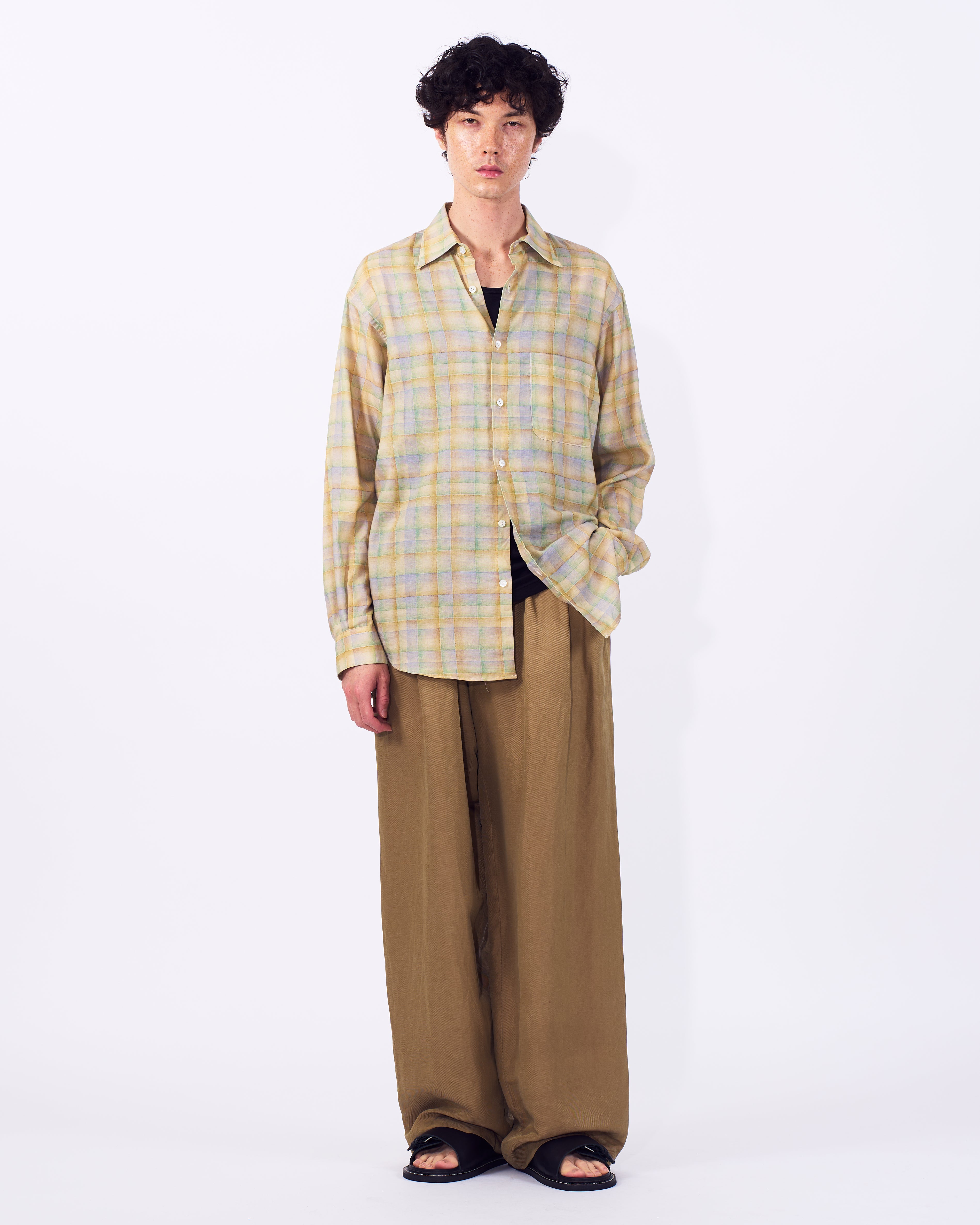 トップス YOKE Printed Plaid Cotton Twill Shirt 3 Printed Plaid Cotton Twill Shirt | YOKE Official Website