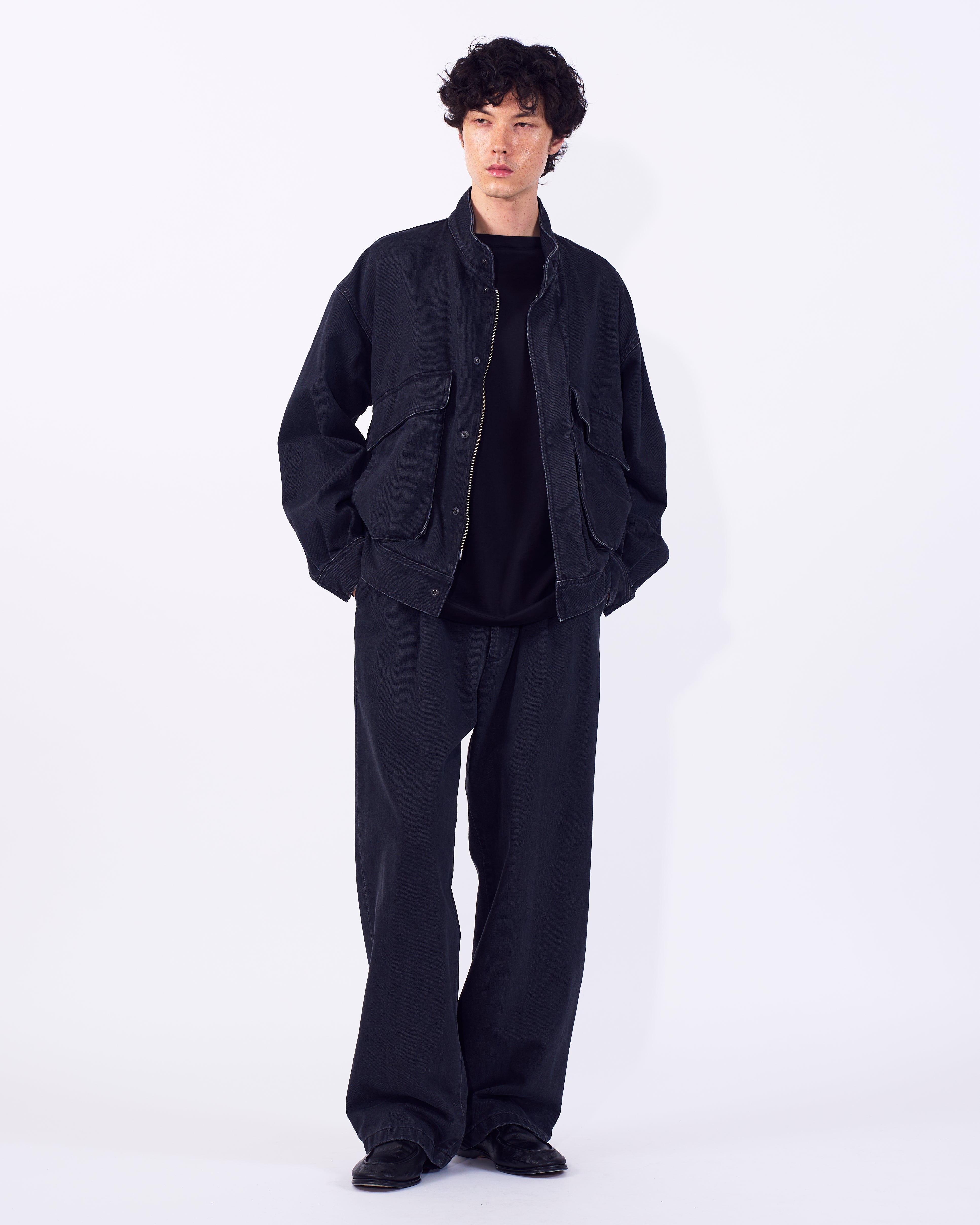 yさま 1pleated Wide Tapered Trousers | YOKE Official Website