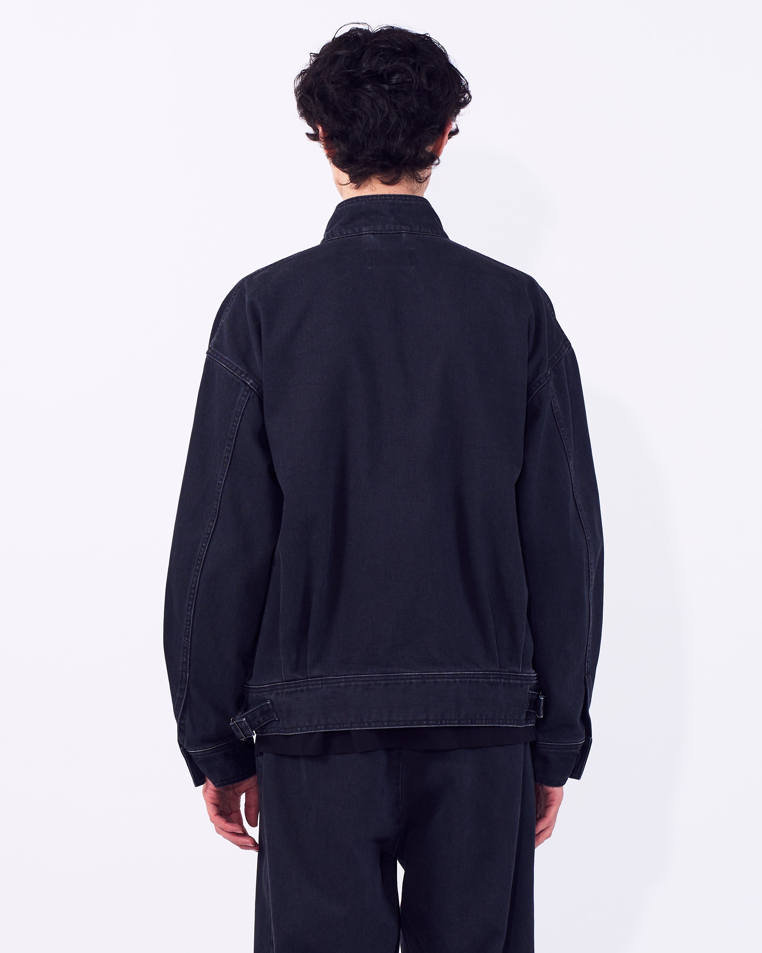 Cotton Denim Stand Collar Blouson | YOKE Official Website