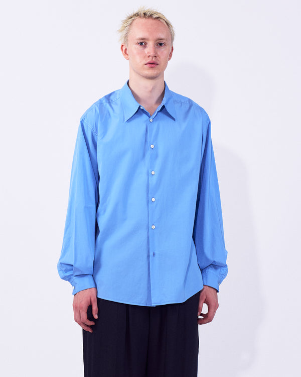 Suvin Gold Cotton Poplin Loose Fit Shirt