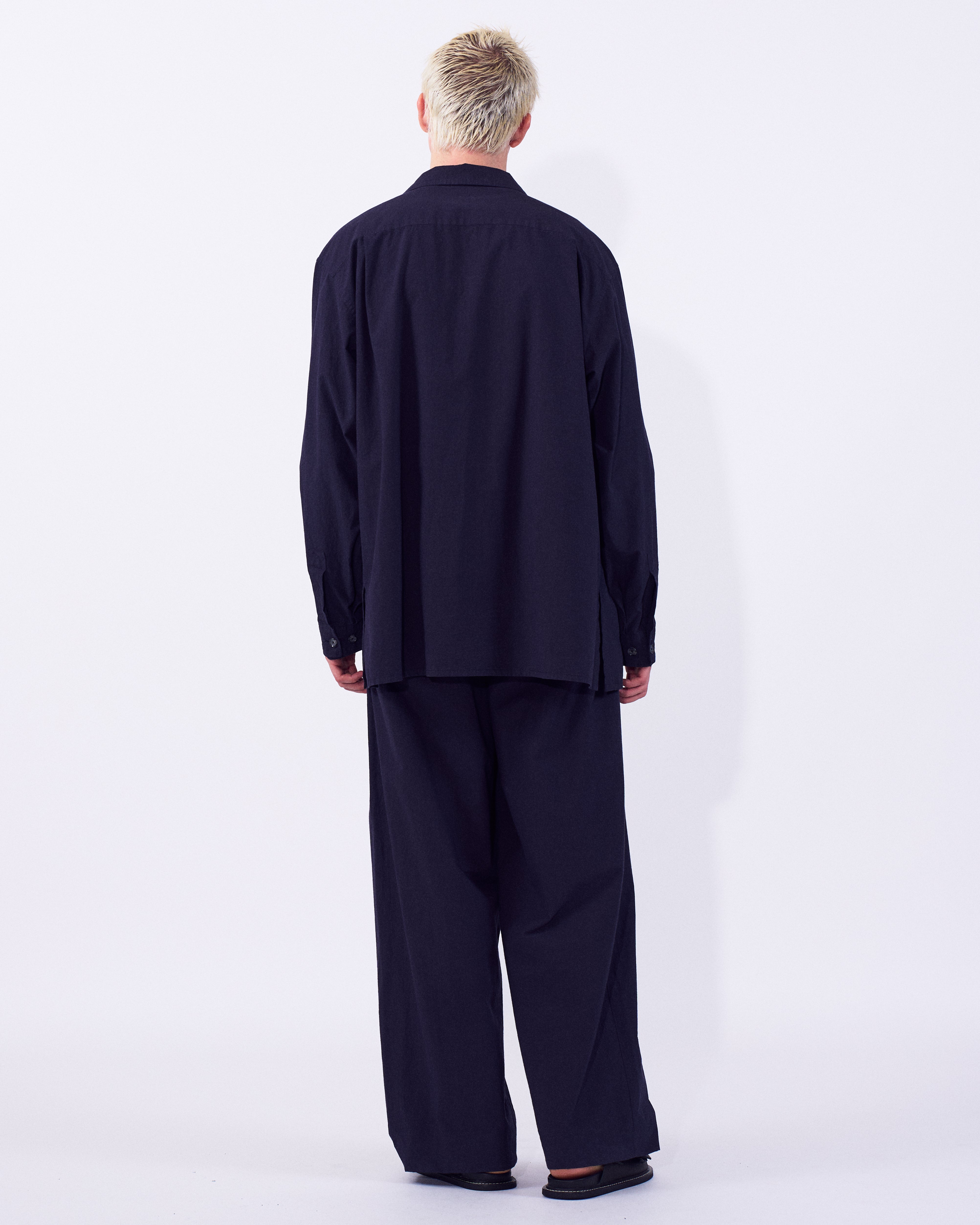 Modal Double Pocket Open Collar Shirt | YOKE Official Website