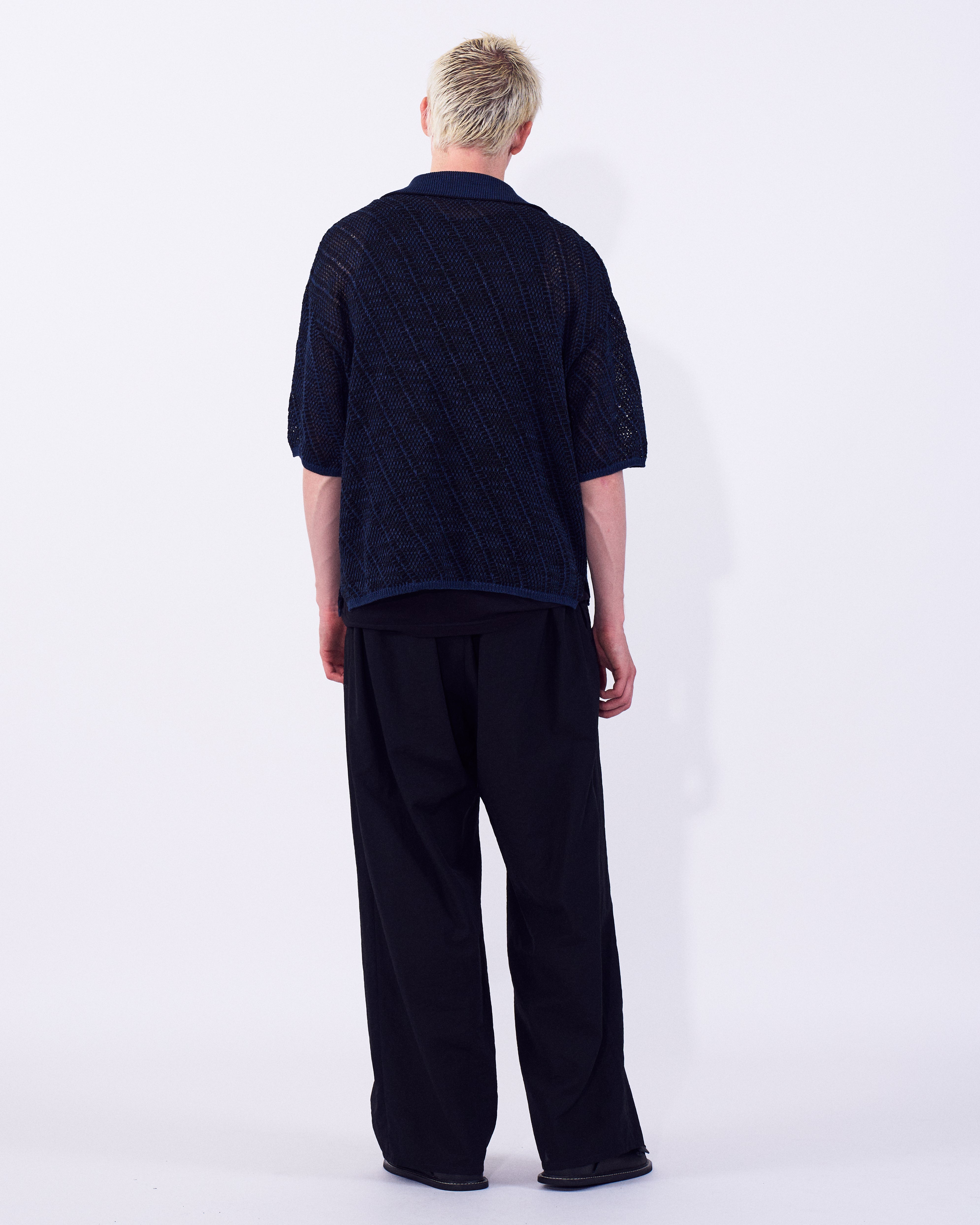Diagonal Knit Skipper Shirt | YOKE Official Website