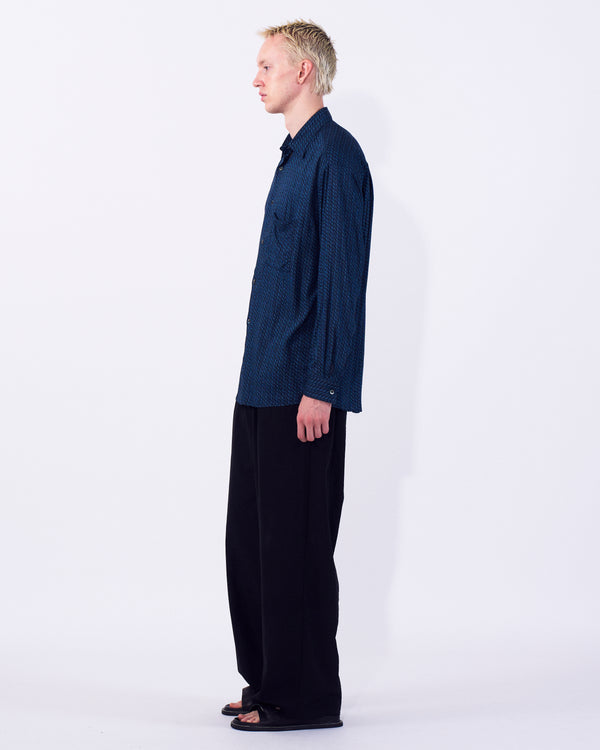 Vintage Pattern Printed Rayon Shirt