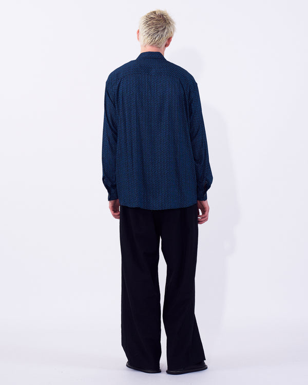 Vintage Pattern Printed Rayon Shirt