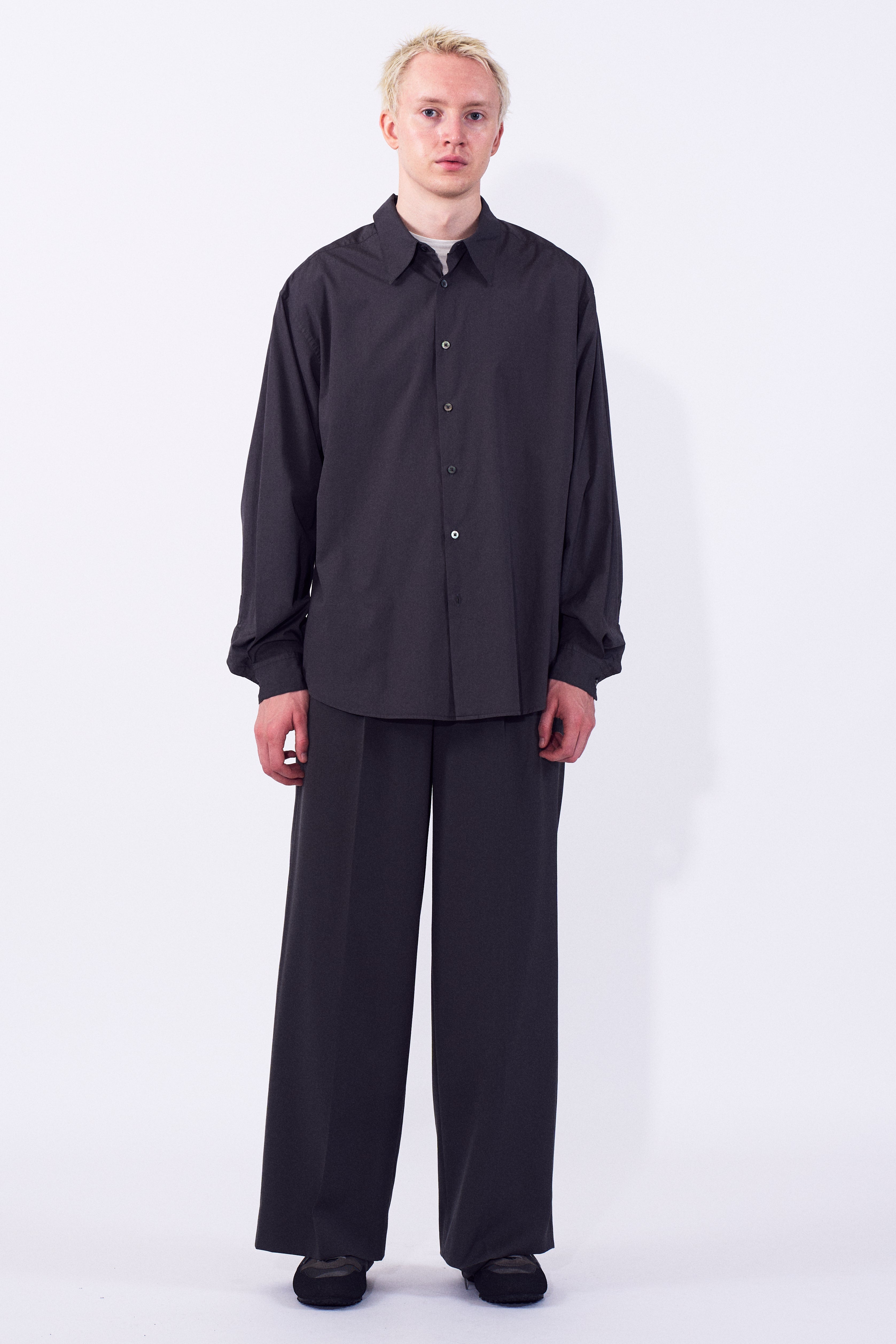 3pleated Wide-leg Trousers | YOKE Official Website